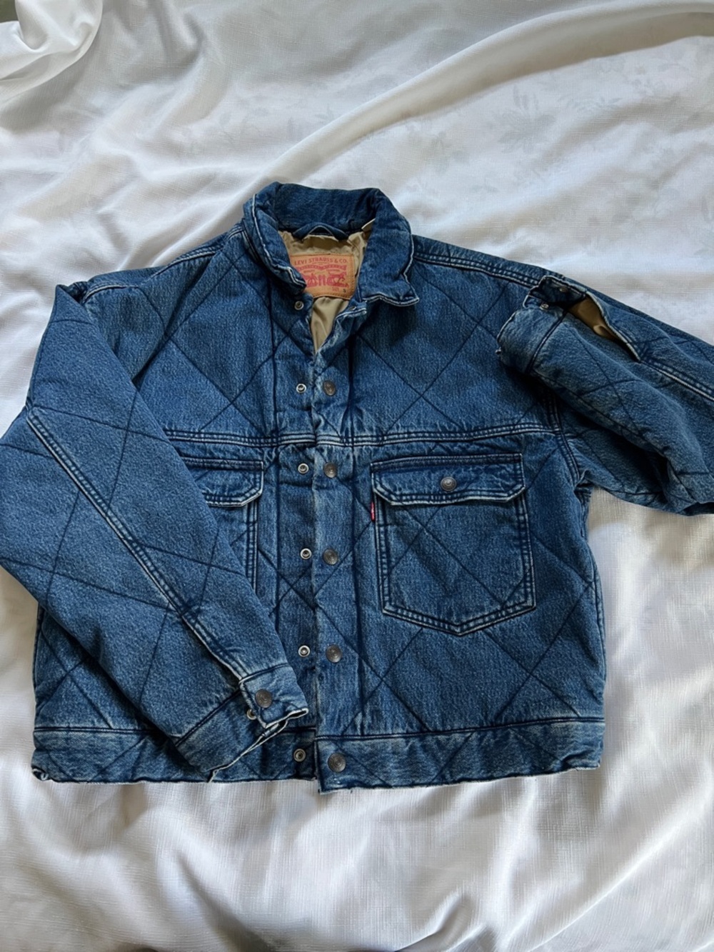 Levi's Quilted Denim Jacket - Dark Blue